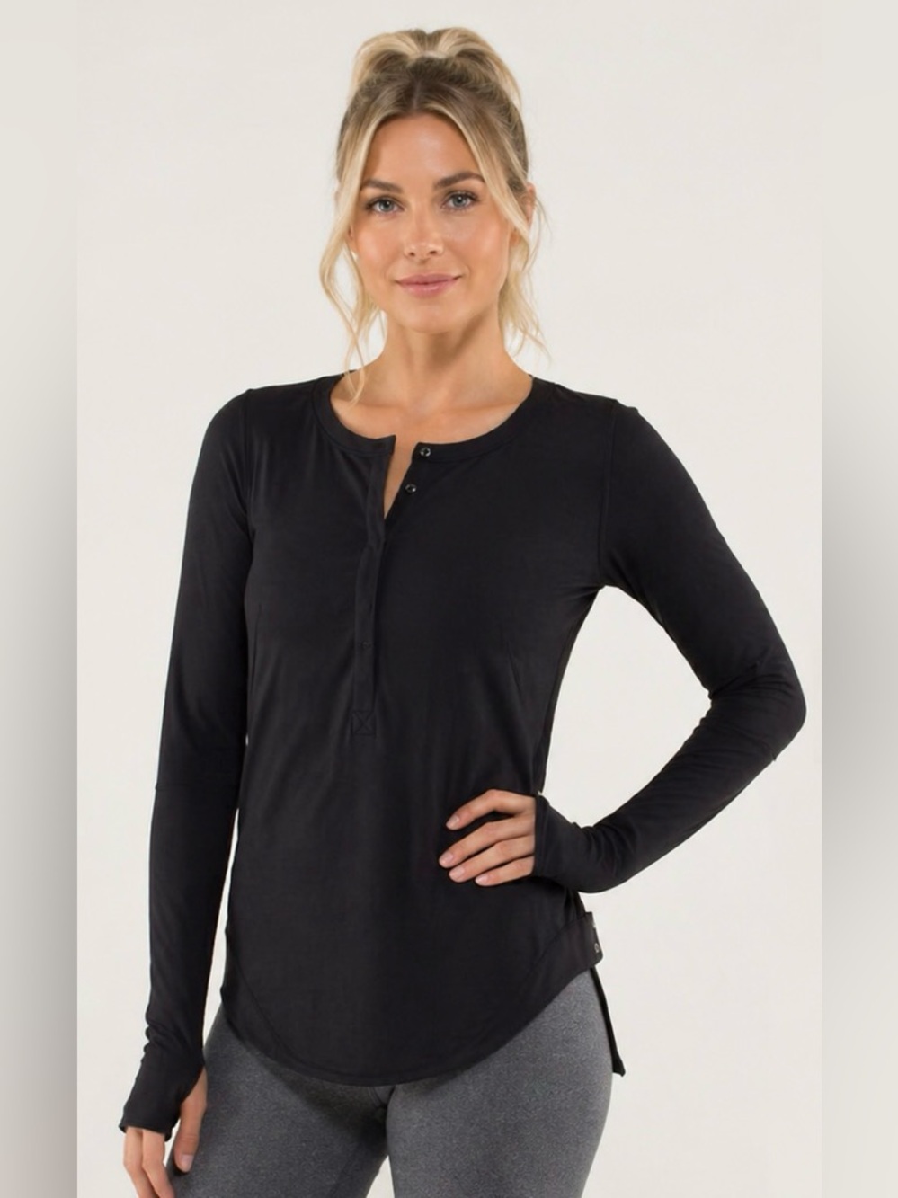 Lululemon Urbanite Henley Long Sleeve